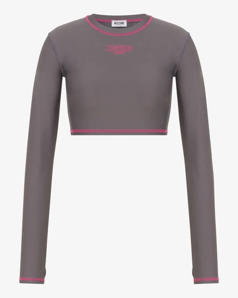 Moschino Sport-Top aus Funktionsstoff - Grau Grau