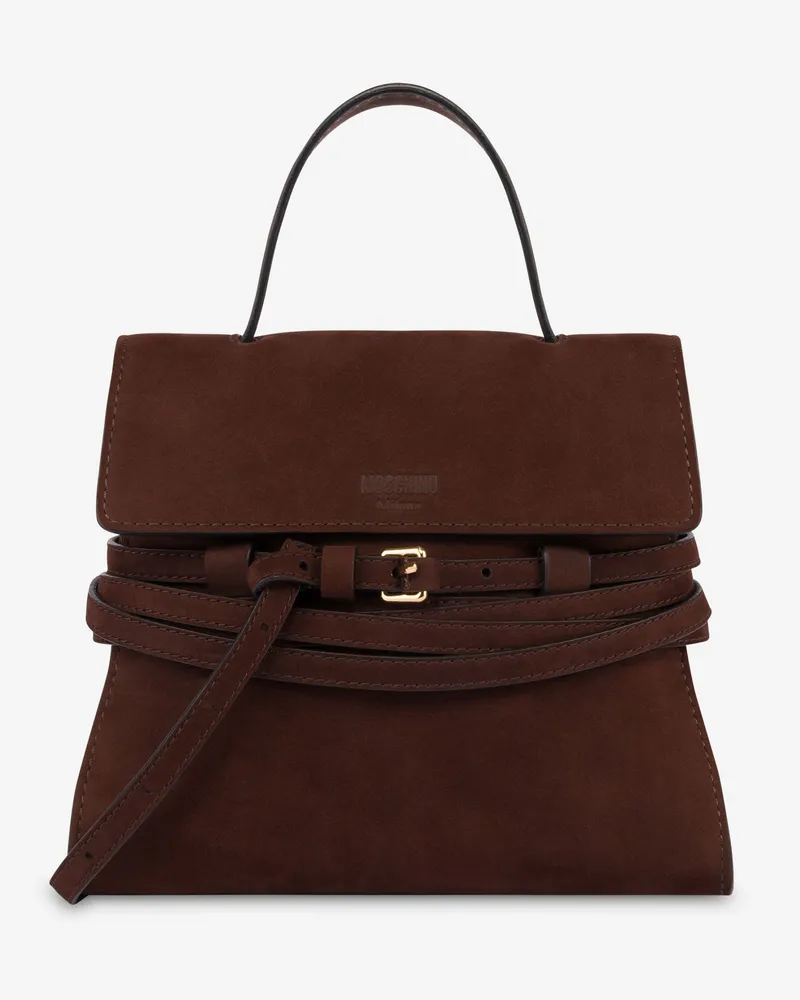 Moschino Moschino Tie Me kleine Handtasche - Braun Braun