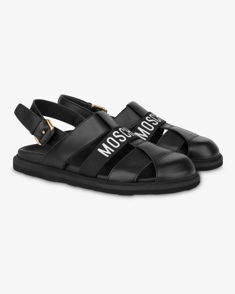 Moschino Sandalen aus Kalbsleder - Schwarz Schwarz