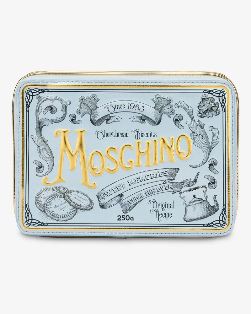 Moschino Clutch Cookie Box - Blau Blau