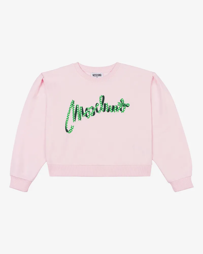 Moschino Bedrucktes Baumwoll-Sweatshirt - Pink Pink