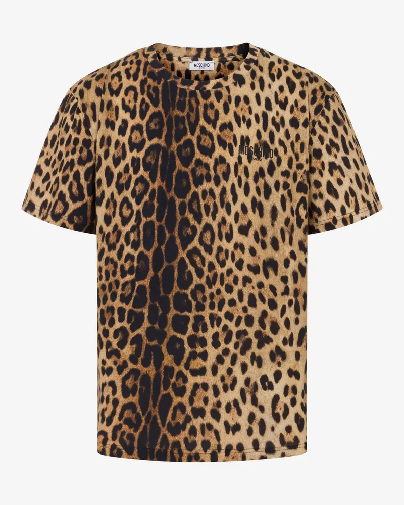 Moschino T-Shirt aus Baumwolljersey - Braun Braun