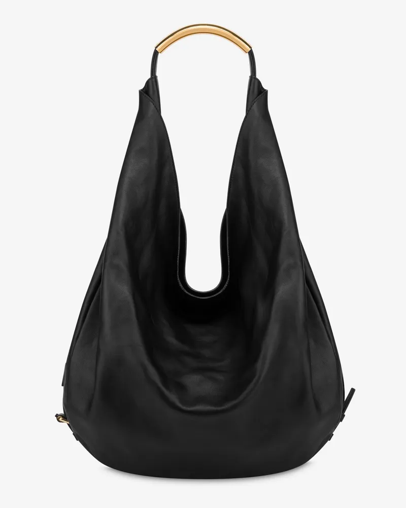 Moschino Große Moschino Handle Me Tasche - Schwarz Schwarz