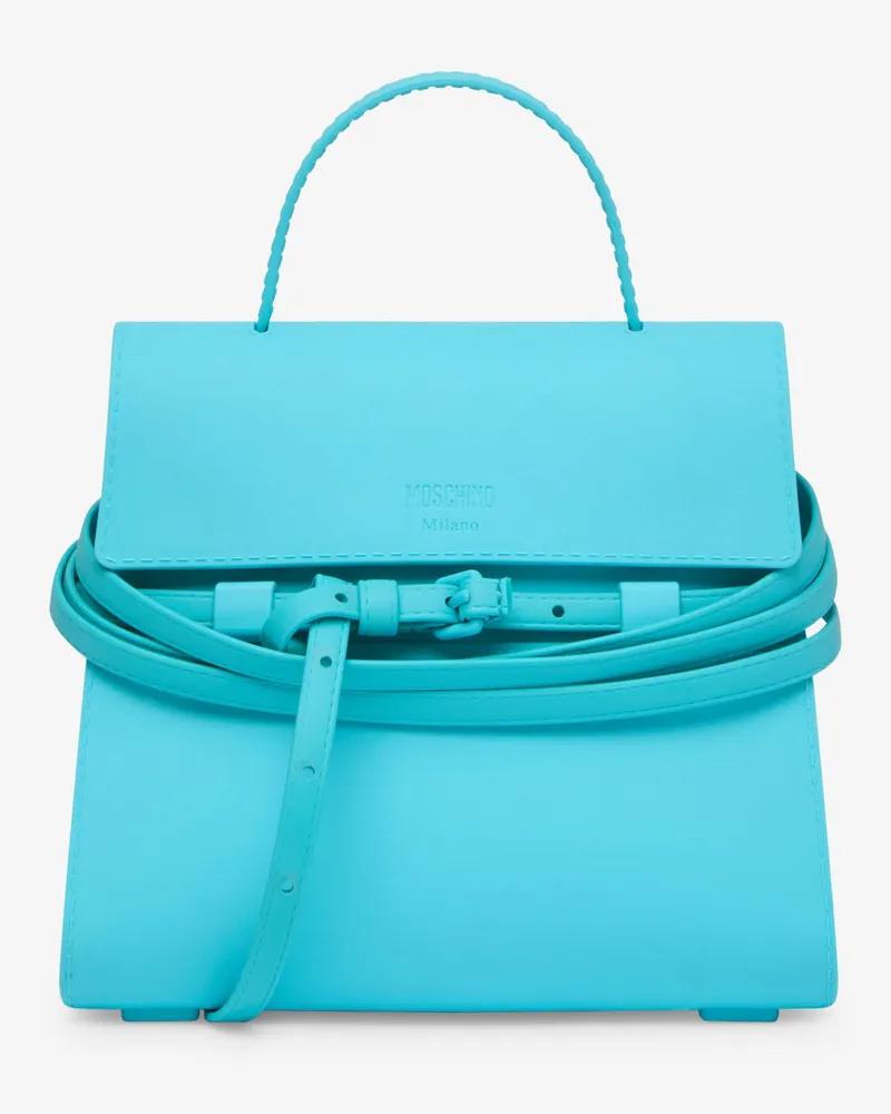 Moschino Kleine Handtasche Moschino Tie Me - Blau Blau