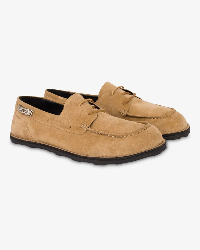 Moschino Mokassins aus Wildleder - Beige Beige
