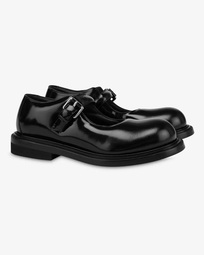 Moschino Mary Jane Oliver - Schwarz Schwarz