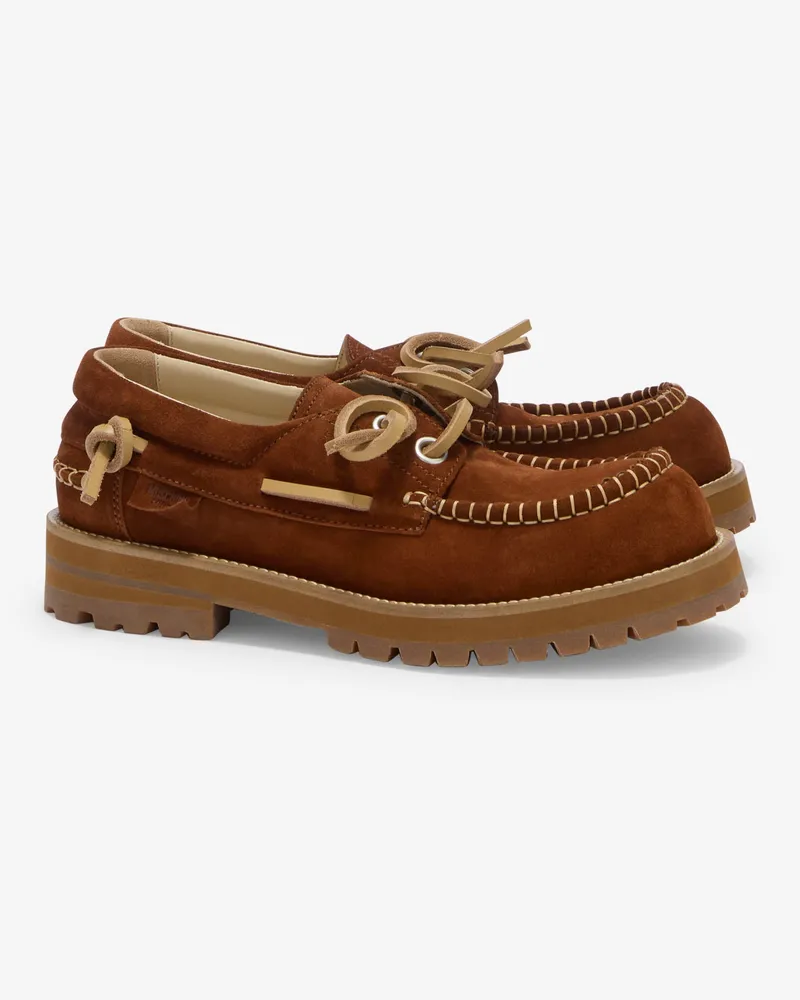 Moschino Segler-Mokassins aus Wildleder - Braun Braun