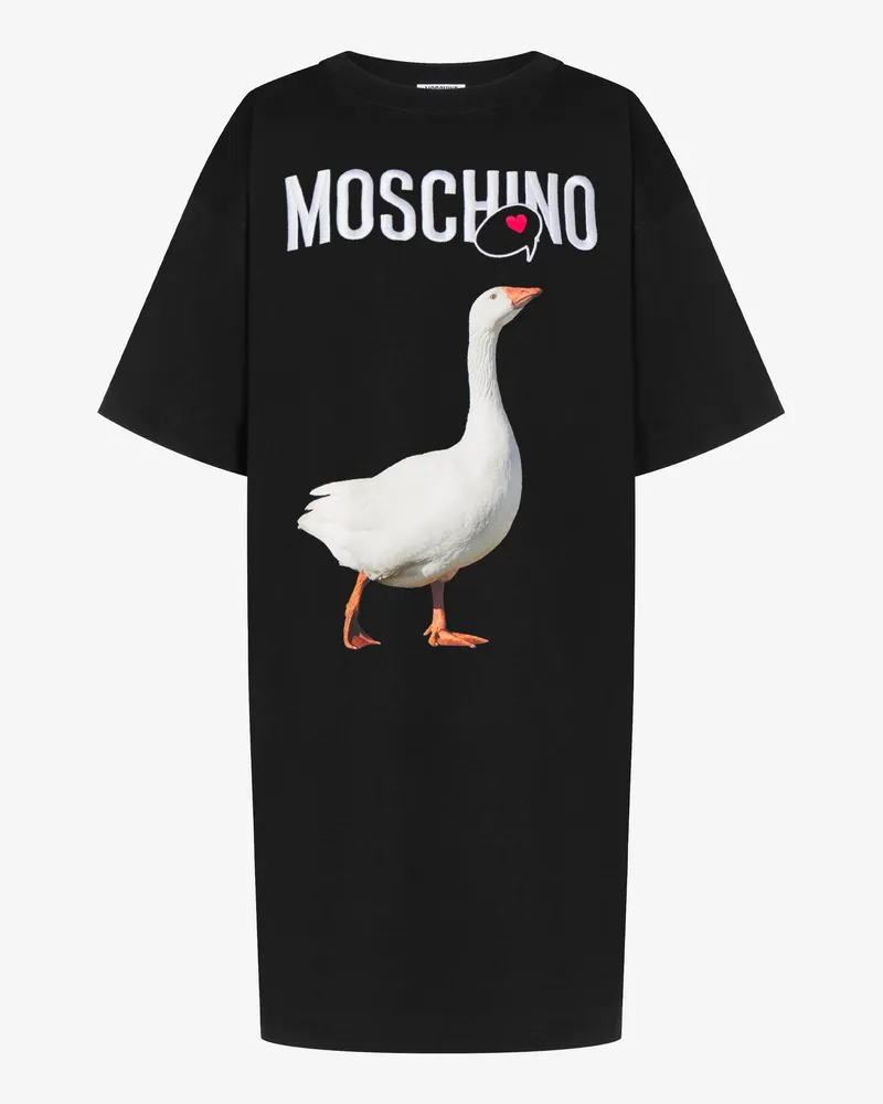 Moschino Jersey-Kleid aus Bio-Baumwolle von Goose - Schwarz Schwarz
