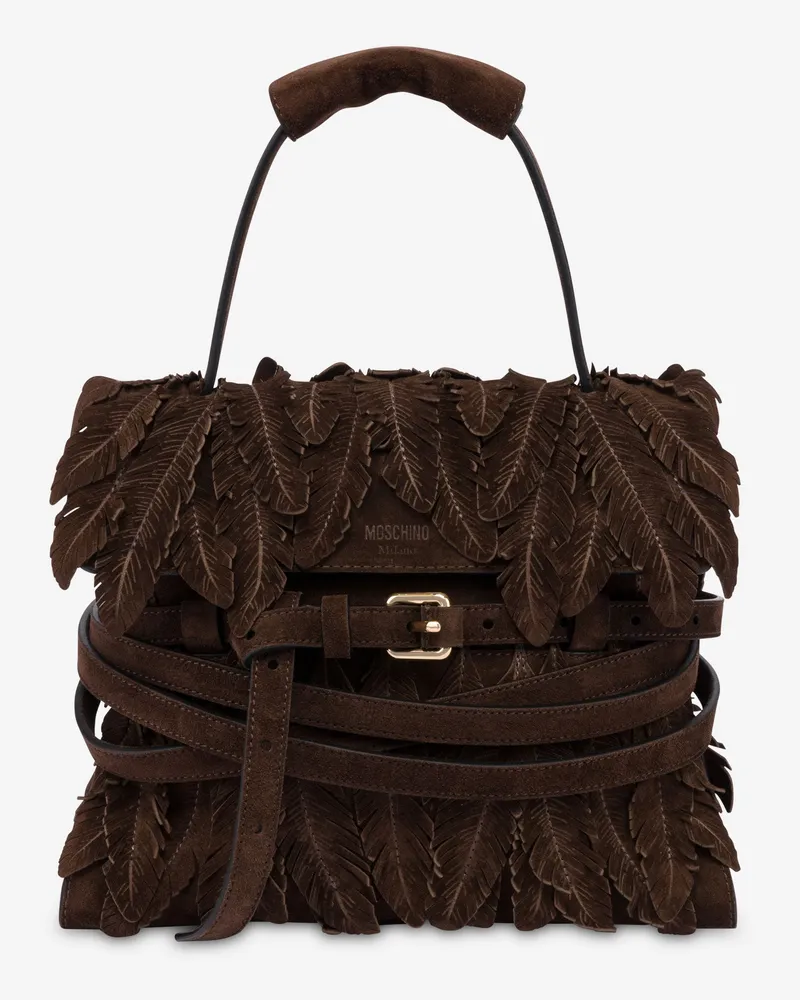 Moschino Moschino Tie Me Handtasche in normaler Größe - Braun Braun