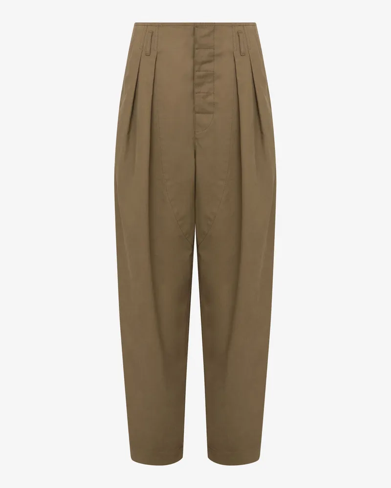 Moschino Diagonale Hose aus Baumwolle - Grün Grün