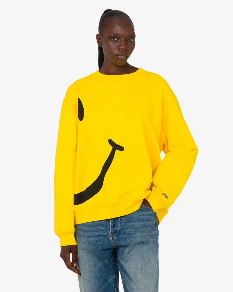 Moschino Smiley® Sweatshirt aus Bio-Baumwolle - Gelb Gelb