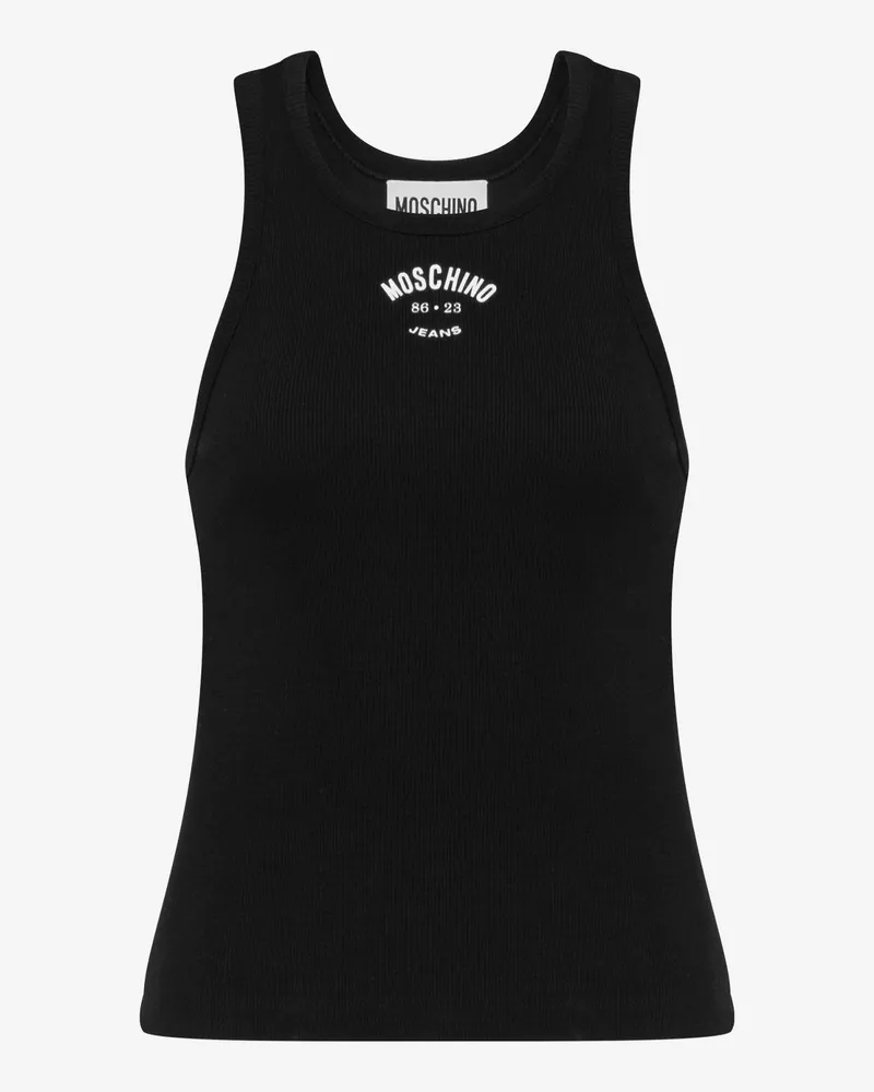 Moschino Tanktop aus Stretch-Baumwolle - Schwarz Schwarz