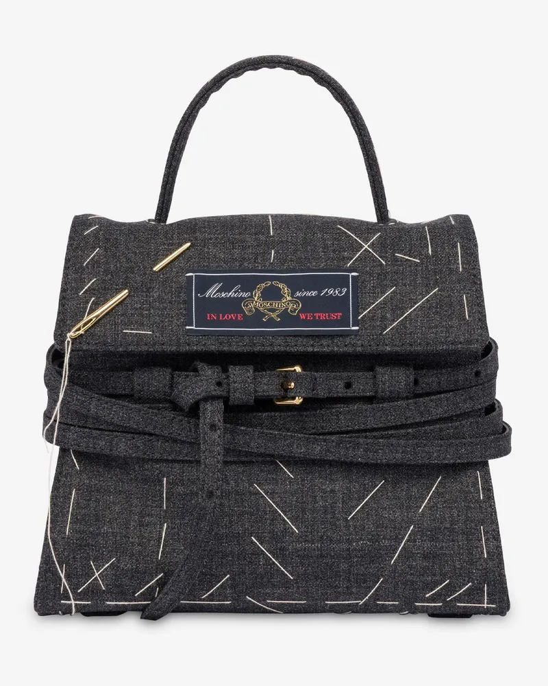 Moschino Moschino Tie Me kleine Handtasche - Schwarz Schwarz