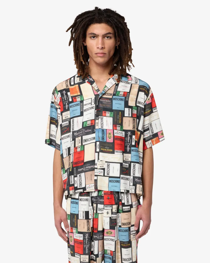 Moschino Bedrucktes Seidenhemd - Bunt Bunt