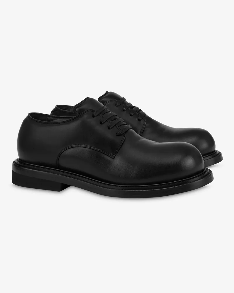 Moschino Derby-Schuhe aus Nappaleder Oliver - Schwarz Schwarz