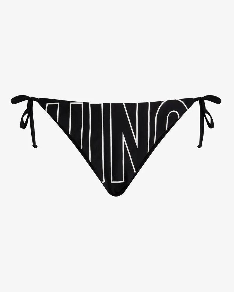 Moschino Badehose aus Lycra mit Schnüren - Schwarz Schwarz