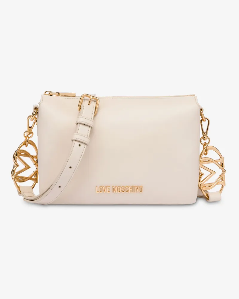 Moschino Umhängetasche - Elfenbein Elfenbein