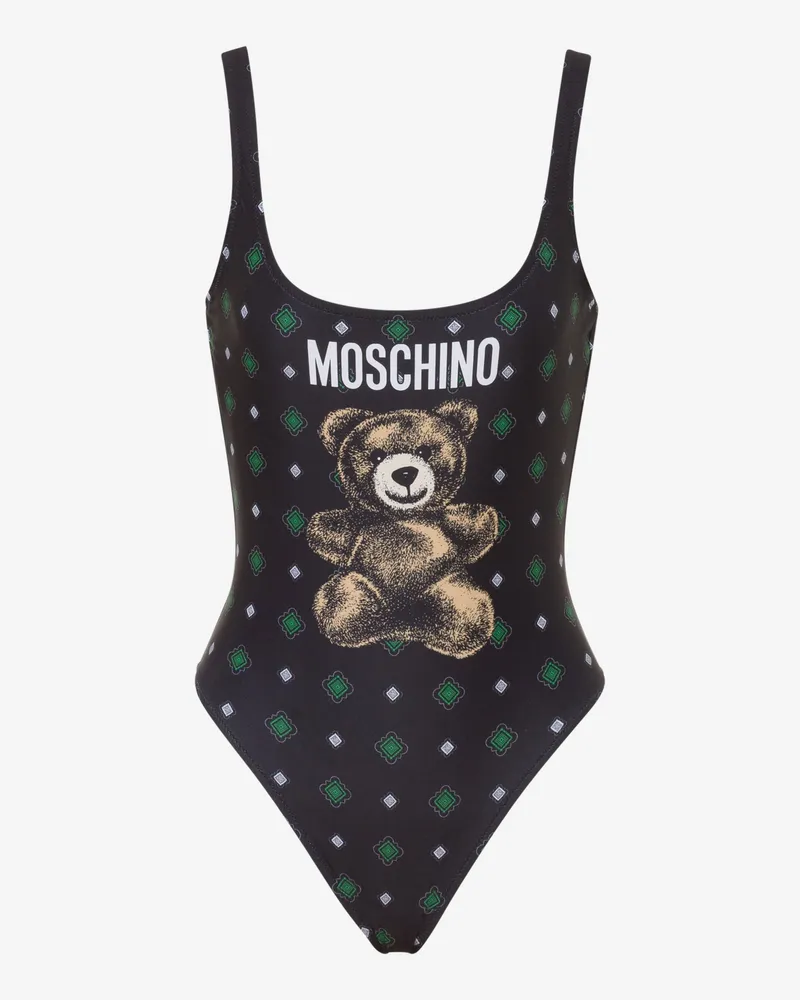Moschino Moschino Teddybär Lycra-Badeanzug einteilig - Schwarz Schwarz