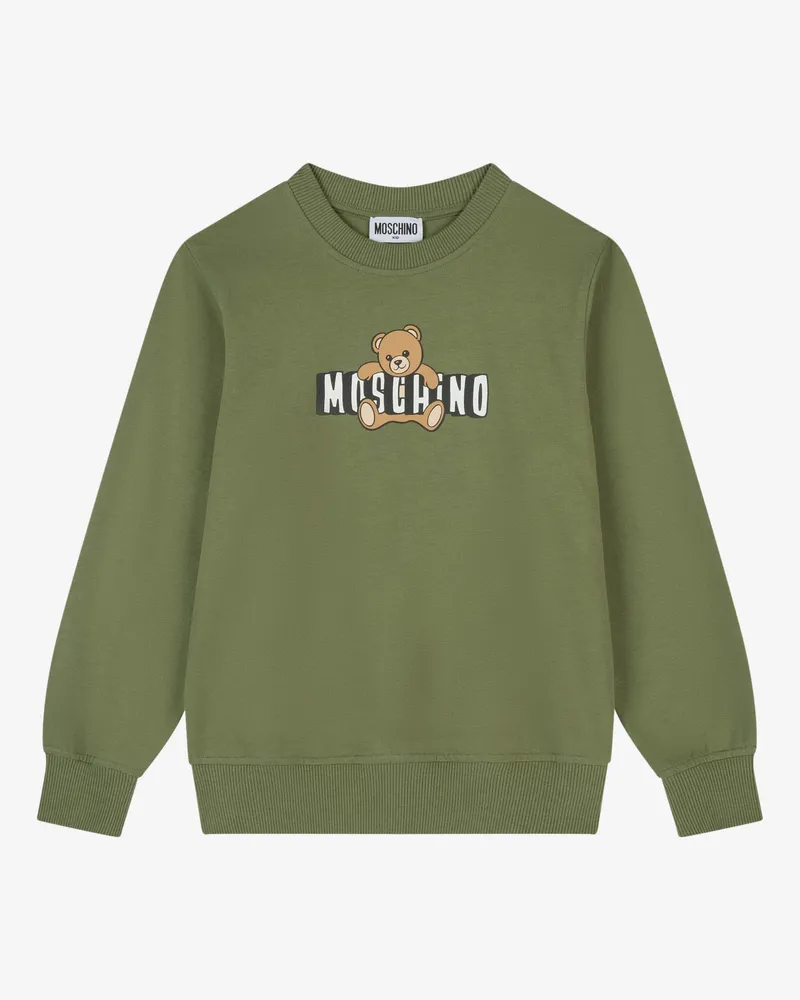 Moschino Moschino Teddy Bear Sweatshirt aus Baumwolle - Grün Grün