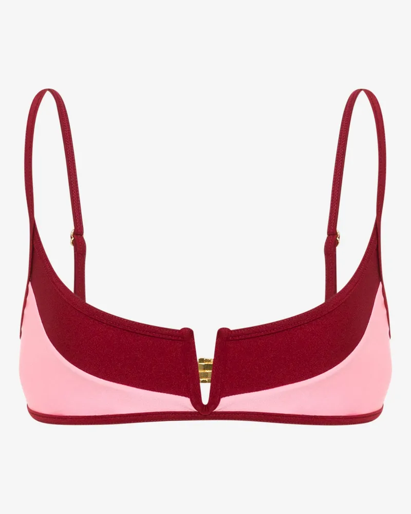Moschino Bikini-Oberteil aus Lycra - Rot Rot