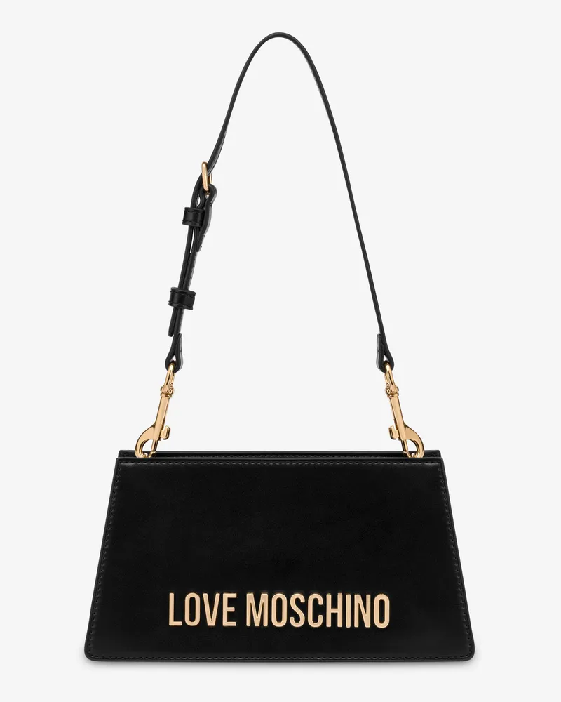 Moschino Umhängetasche mit Logo-Schriftzug - Schwarz Schwarz