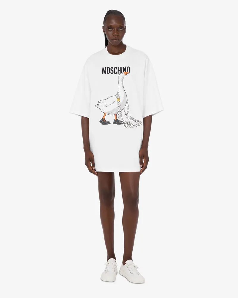 Moschino Schweres Baumwollkleid von Goose - Weiß Weiß
