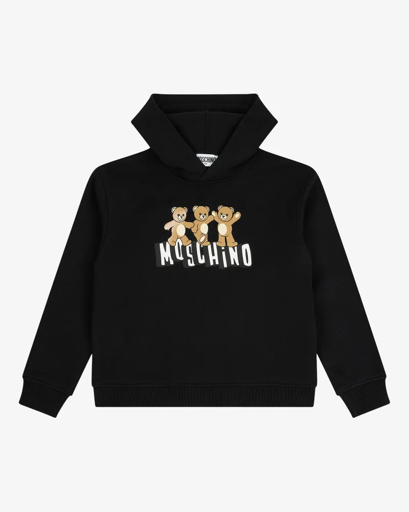 Moschino Baumwoll-Sweatshirt mit Kapuze Moschino Teddy Bear - Schwarz Schwarz