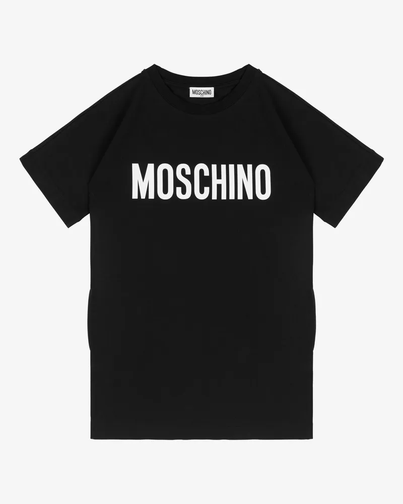 Moschino Sweatshirt-Kleid mit Logo - Schwarz Schwarz