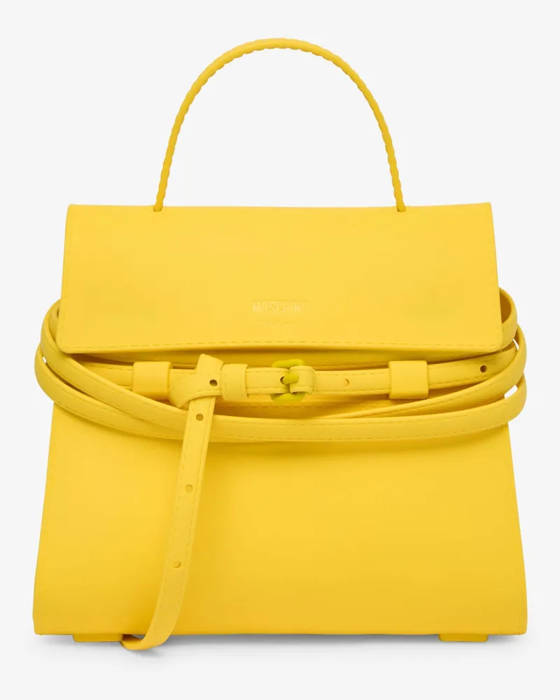 Moschino Kleine Handtasche Moschino Tie Me - Gelb Gelb