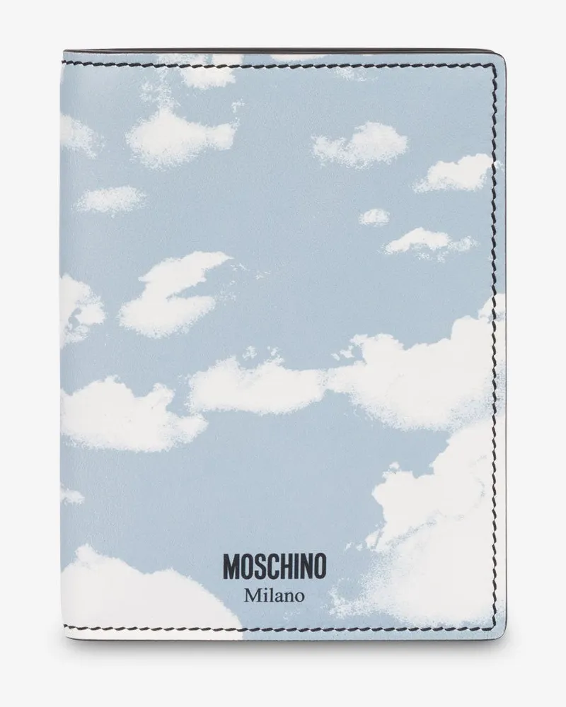 Moschino Passhülle Archive Clouds - Blau Blau