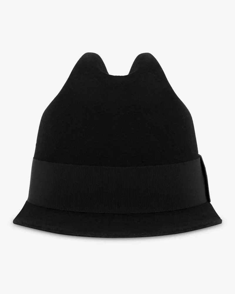 Moschino Hut aus Wollstoff - Schwarz Schwarz