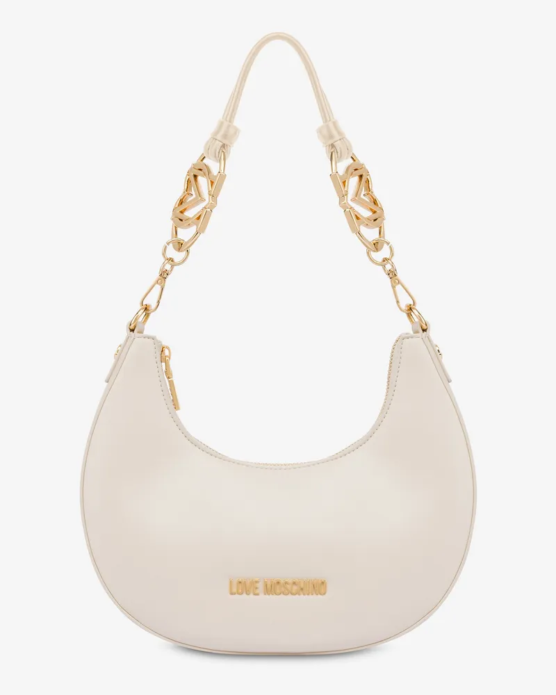 Moschino Hobo Bag Jewel - Elfenbein Elfenbein