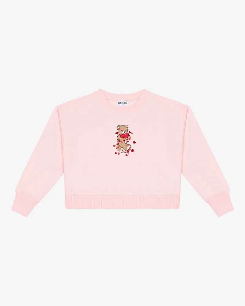 Moschino Moschino Teddy Bear Baumwoll-Sweatshirt - Pink Pink