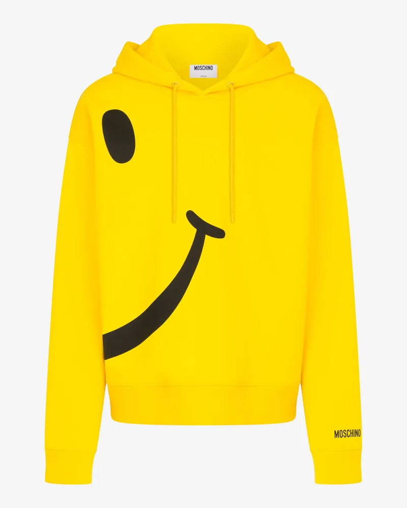 Moschino Sweatshirt aus Bio-Baumwolle Smiley® - Gelb Gelb