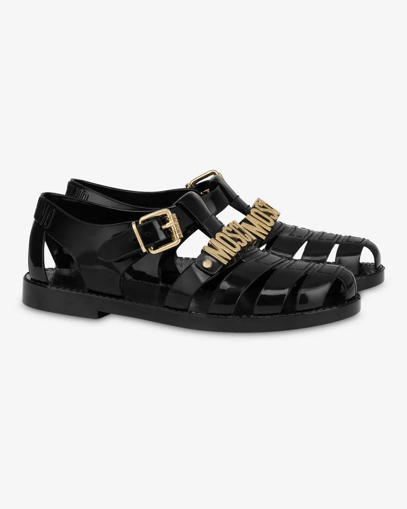 Moschino Jelly-Sandalen - Schwarz Schwarz