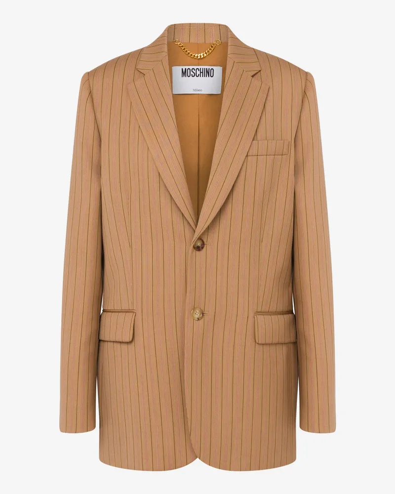 Moschino Jacke aus Wolle - Beige Beige