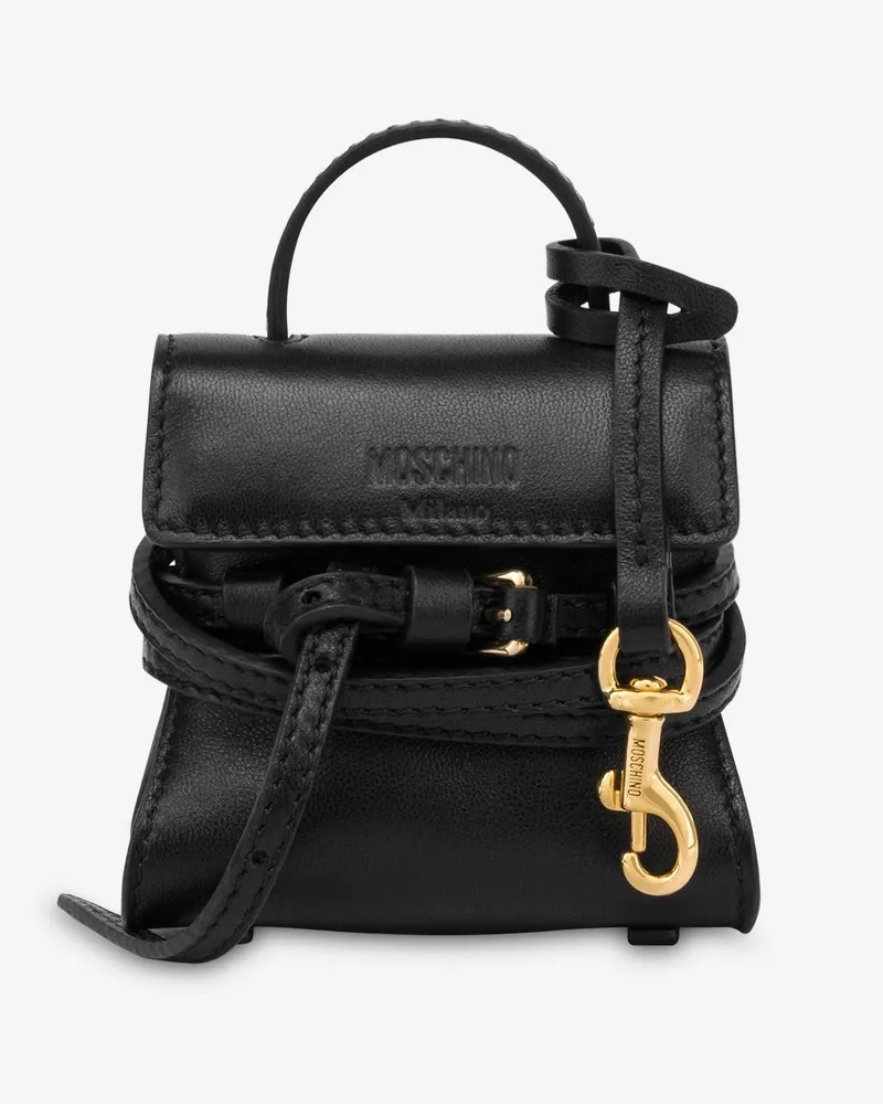 Moschino Micro Tasche Moschino Tie Me - Schwarz Schwarz