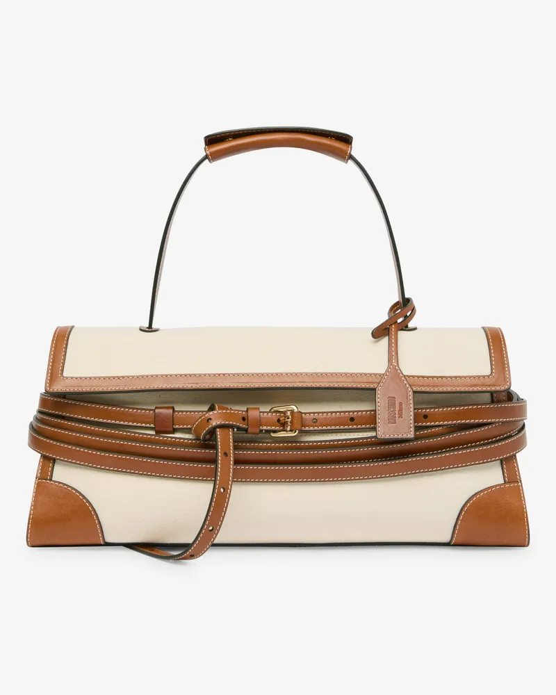 Moschino Moschino Tie Me Umhängetasche - Weiß Weiß