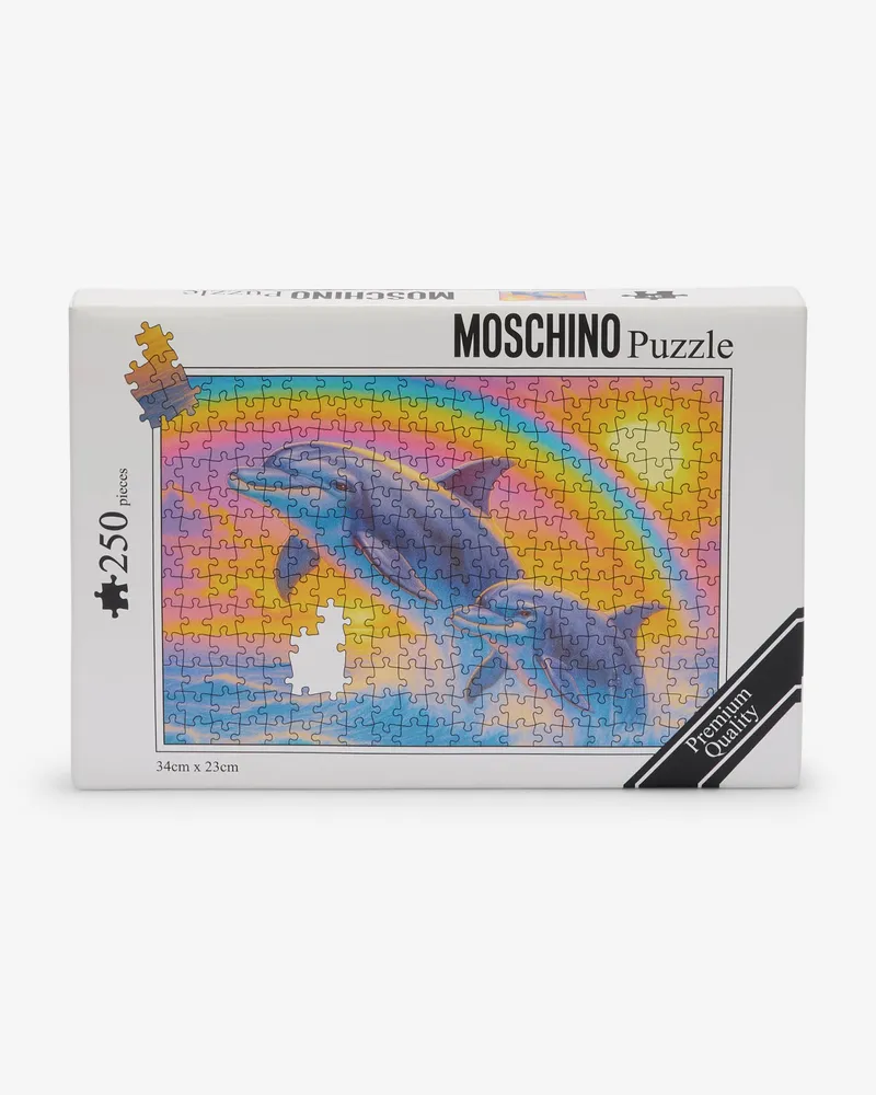 Moschino Puzzle Box-Tasche - Bunt Bunt