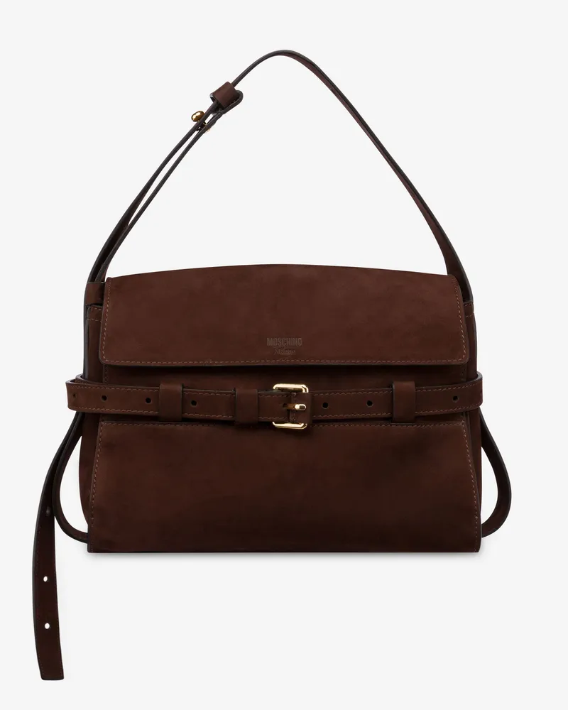 Moschino Moschino Tie Me Schultertasche - Braun Braun