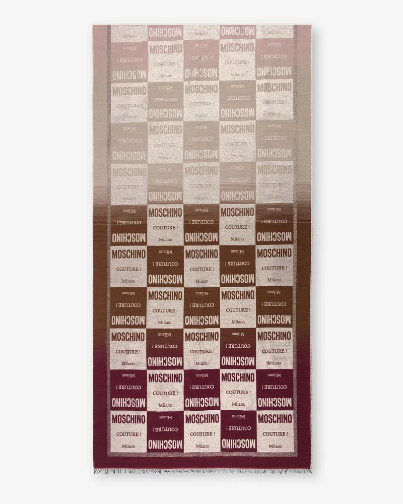 Moschino Jacquard-Schal aus einer Wollmischung - Pink Pink