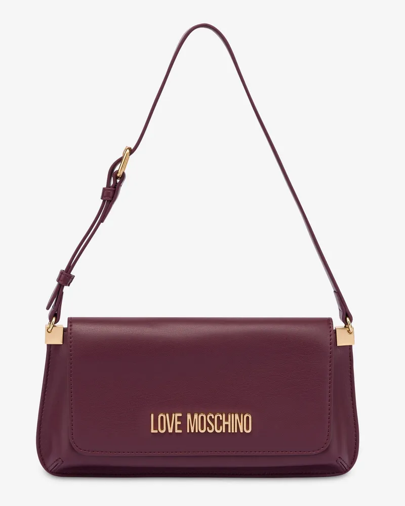 Moschino Umhängetasche mit Lettering-Logo - Violett Violett