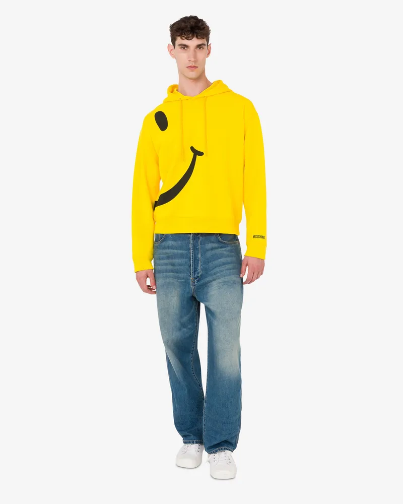 Moschino Sweatshirt aus Bio-Baumwolle Smiley® - Gelb Gelb