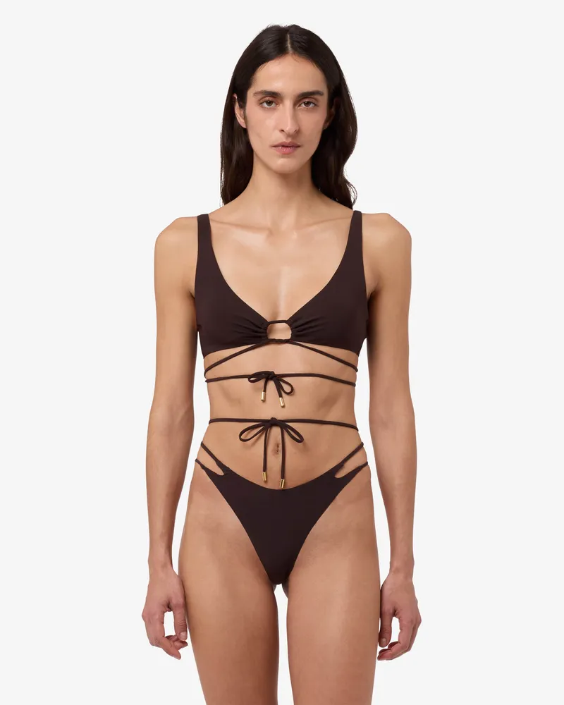 Moschino Badehose aus Lycra - Braun Braun