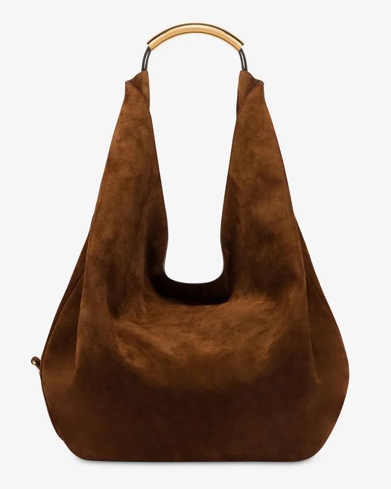 Moschino Große Umhängetasche Moschino Handle Me - Braun Braun