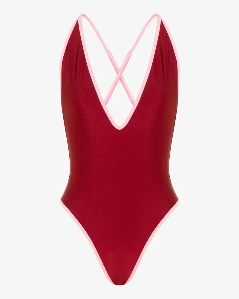 Moschino Lycra-Badeanzug - Rot Rot