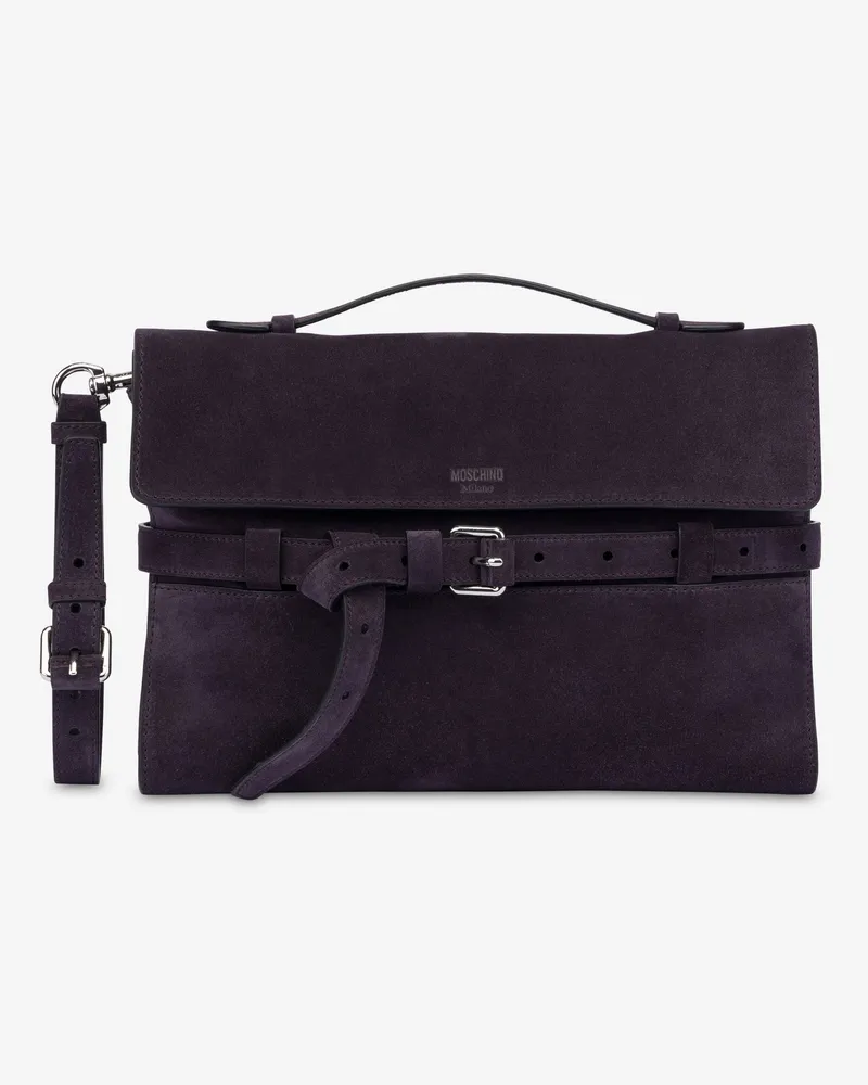 Moschino Moschino Tie Me Clutch: Online Exklusiv - Braun Braun