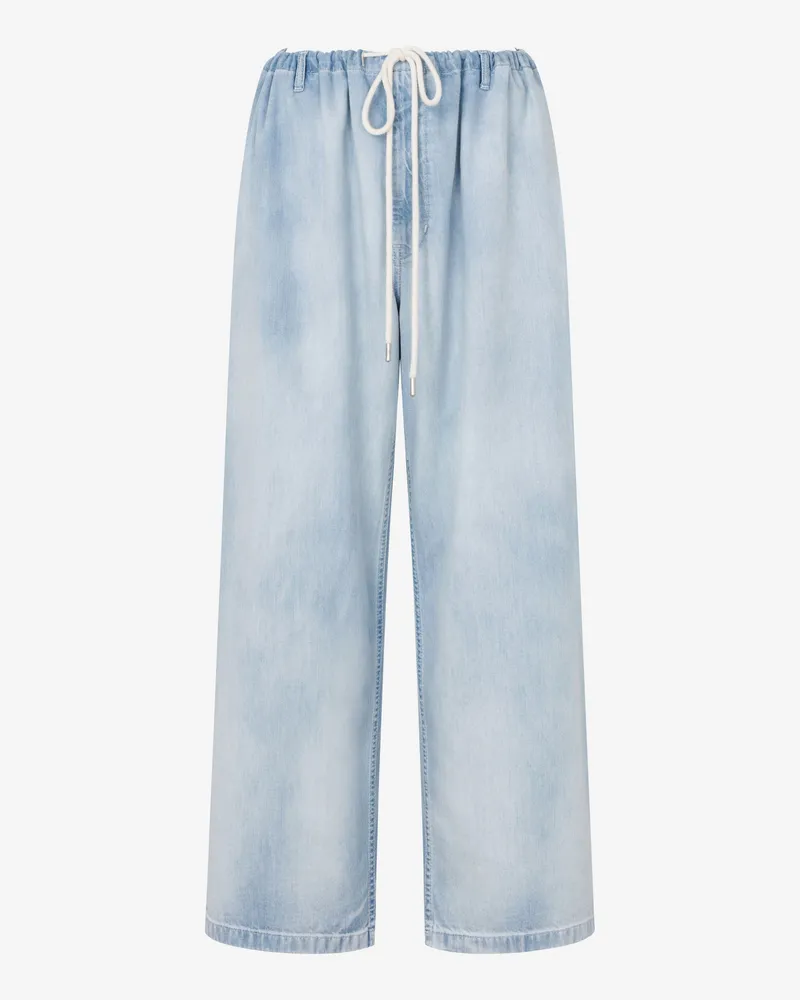 Moschino Hose aus leichtem Baumwoll-Denim - Blau Blau