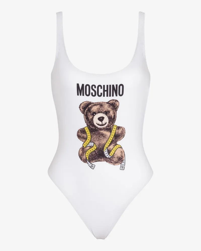 Moschino Moschino Teddy Bear Einteiler aus Lycra - Weiß Weiß