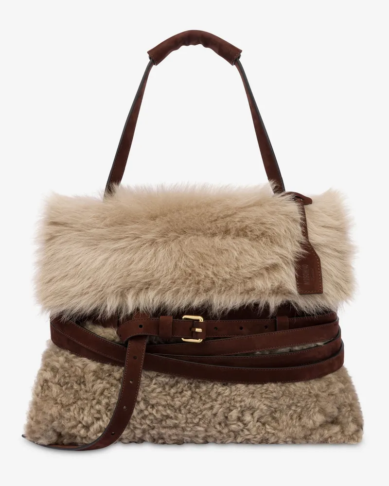 Moschino Mittlere Handtasche Moschino Tie Me - Beige Beige